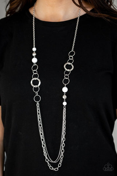 Modern Motley - White Paparazzi Necklace