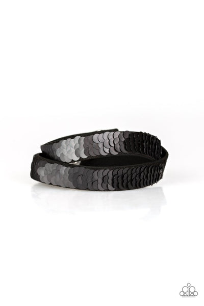 Under The SEQUINS - Silver Paparazzi Wrap Bracelet (DW103)