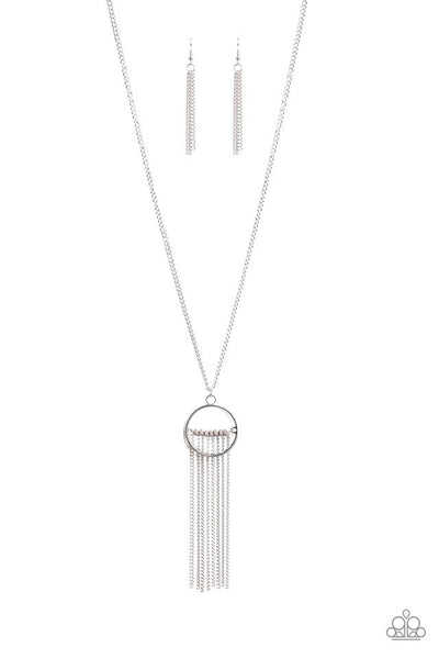 Terra Tassel - Silver Paparazzi Necklace