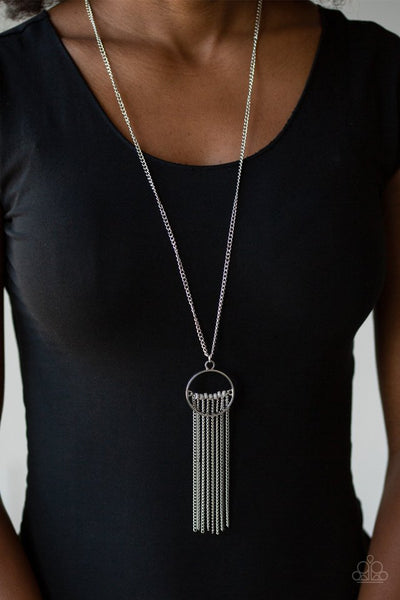 Terra Tassel - Silver Paparazzi Necklace