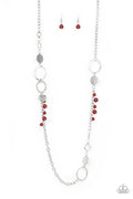 Unapologetic Flirt - Red Paparazzi Necklace