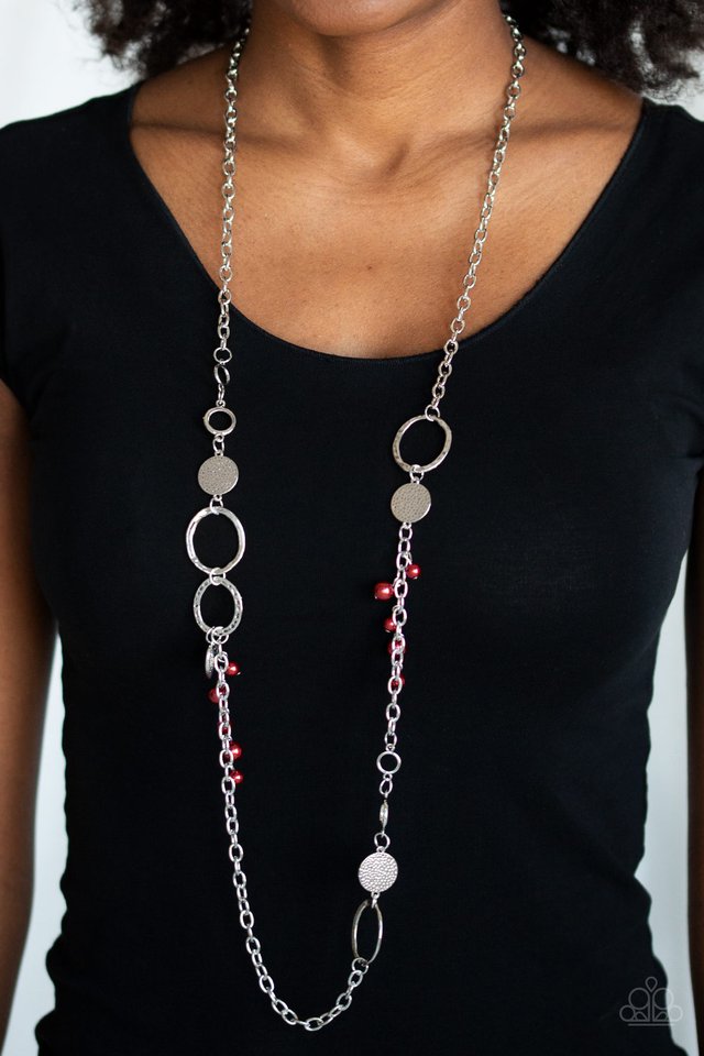 Unapologetic Flirt - Red Paparazzi Necklace