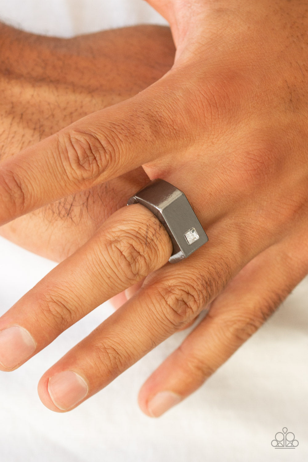 Steadfast - Black Paparazzi Ring (T66)