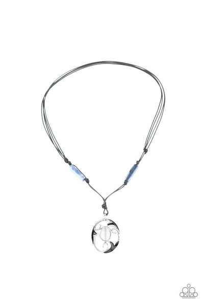 Paparazzi Short Urban Necklace - Tidal Talisman - Blue (#716)
