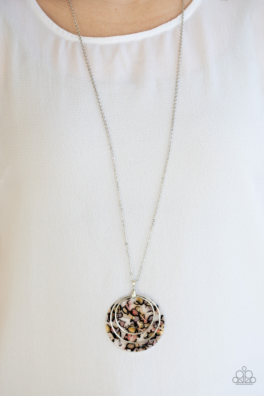 Paparazzi Long Necklace - Metro Mosaic - Multi (PZ-1211)