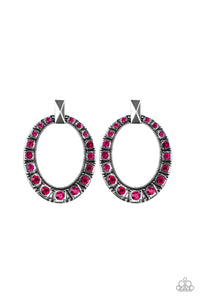 All For GLOW - Pink-Paparazzi Earrings -