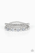 Always On The GLOW - Silver Paparazzi Bracelet (#1725)