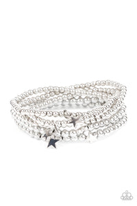 American All-Star - Silver Paparazzi Bracelet