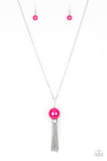 Paparazzi Long Necklace - Belle of the BALLROOM - Pink (PZ-800)