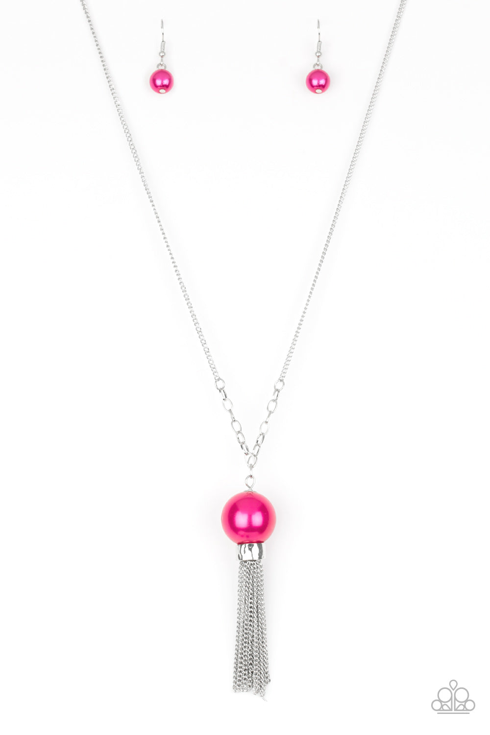 Paparazzi Long Necklace - Belle of the BALLROOM - Pink (PZ-800)