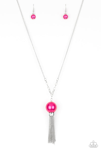 Paparazzi Long Necklace - Belle of the BALLROOM - Pink (PZ-800)