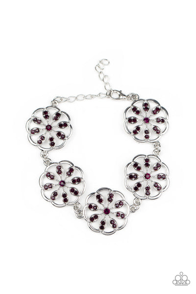 Blooming Bling - Purple Paparazzi Bracelet (#2003)