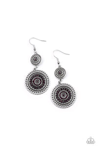 Bohemian Bedazzle - Purple Paparazzi Earrings