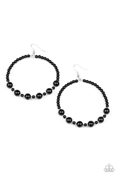 Boss Posh - Black Paparazzi Earrings