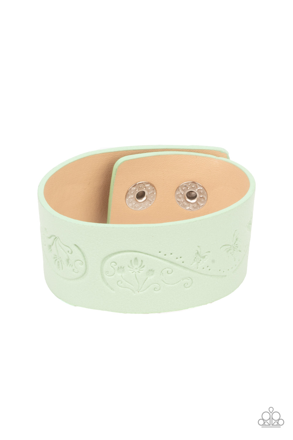Butterfly Canopy - Green Paparazzi Wrap Bracelet (W131)
