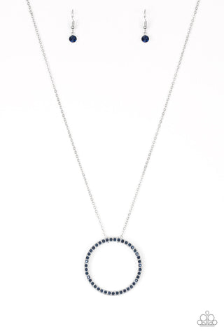 Center Of Attention - Blue Paparazzi Necklace