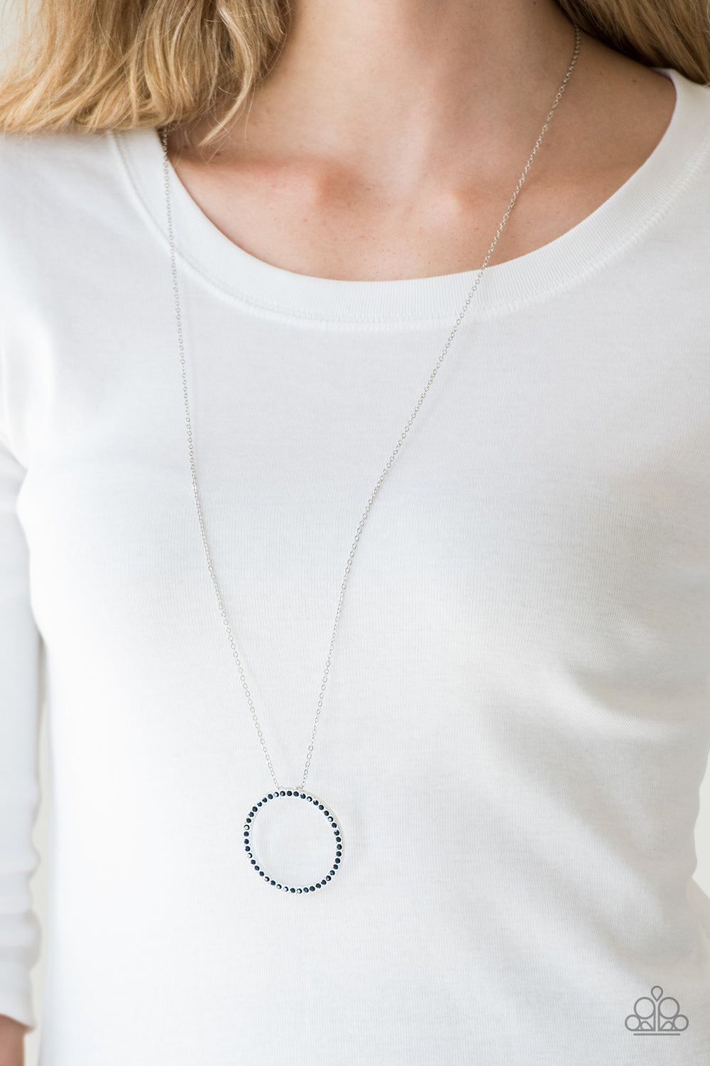 Center Of Attention - Blue Paparazzi Necklace