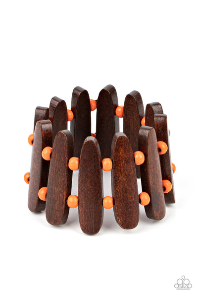 Coronado Cabana - Orange Paparazzi Bracelet