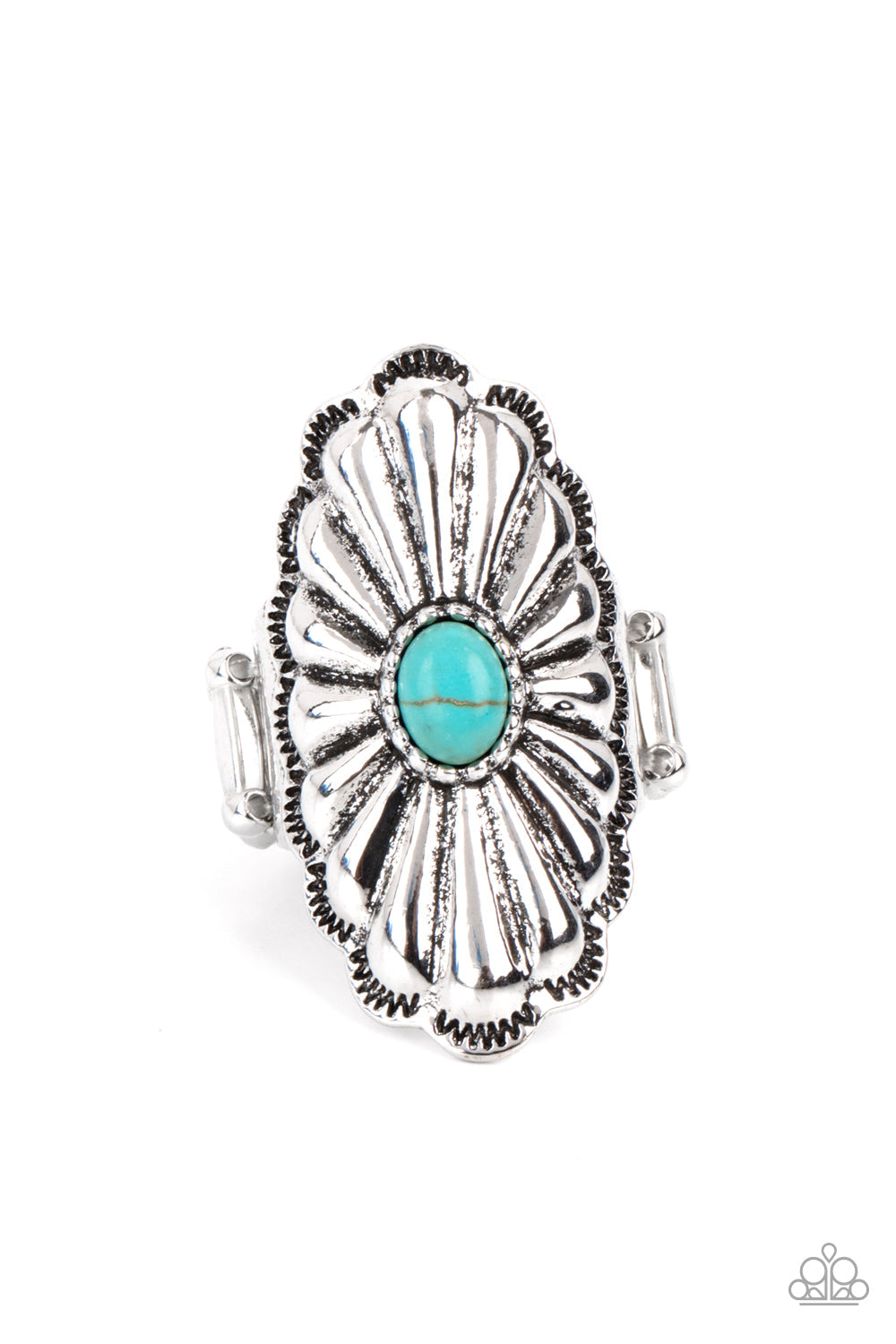 Cottage Couture - Blue Paparazzi Ring