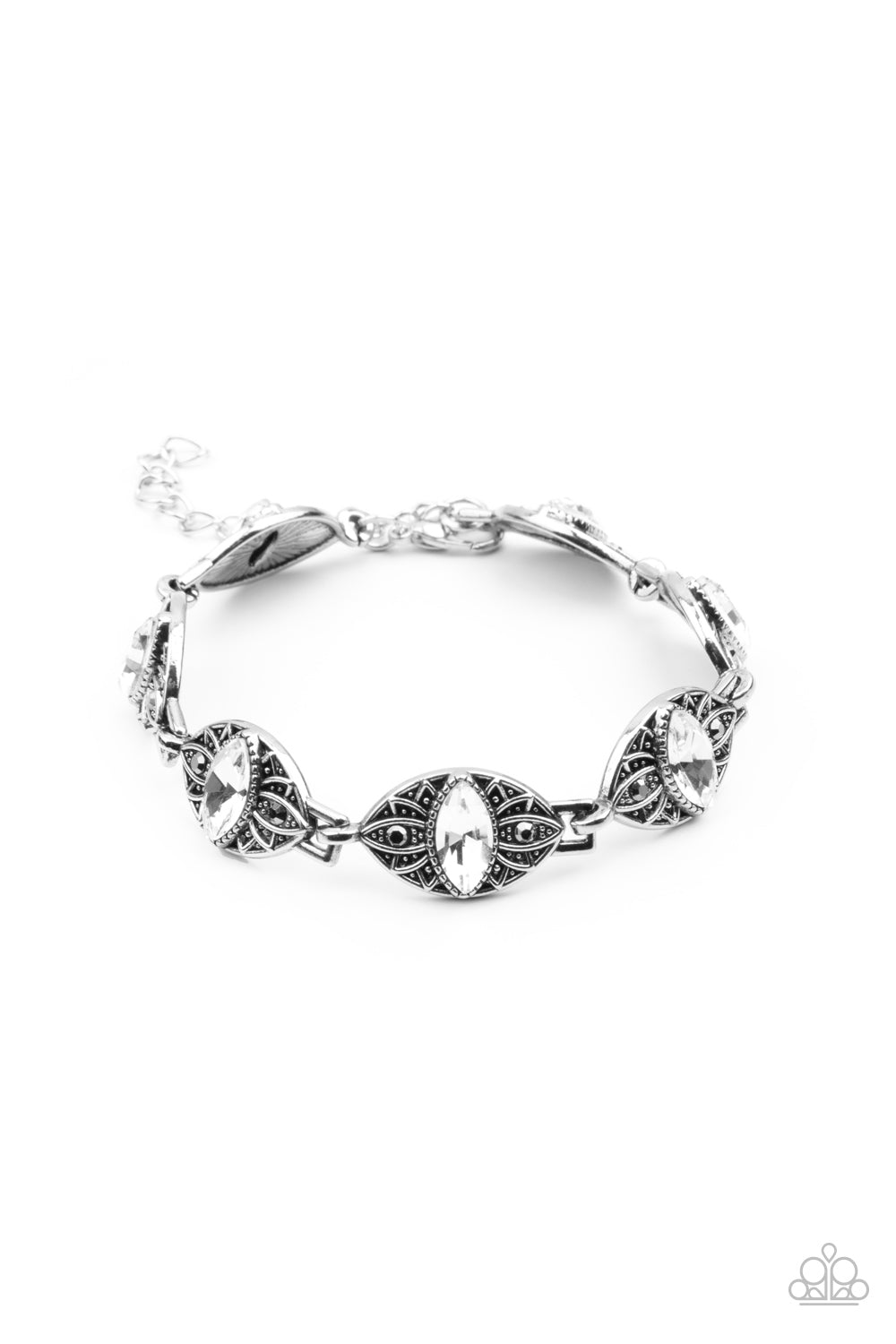 Crown Privilege - White Paparazzi Bracelet