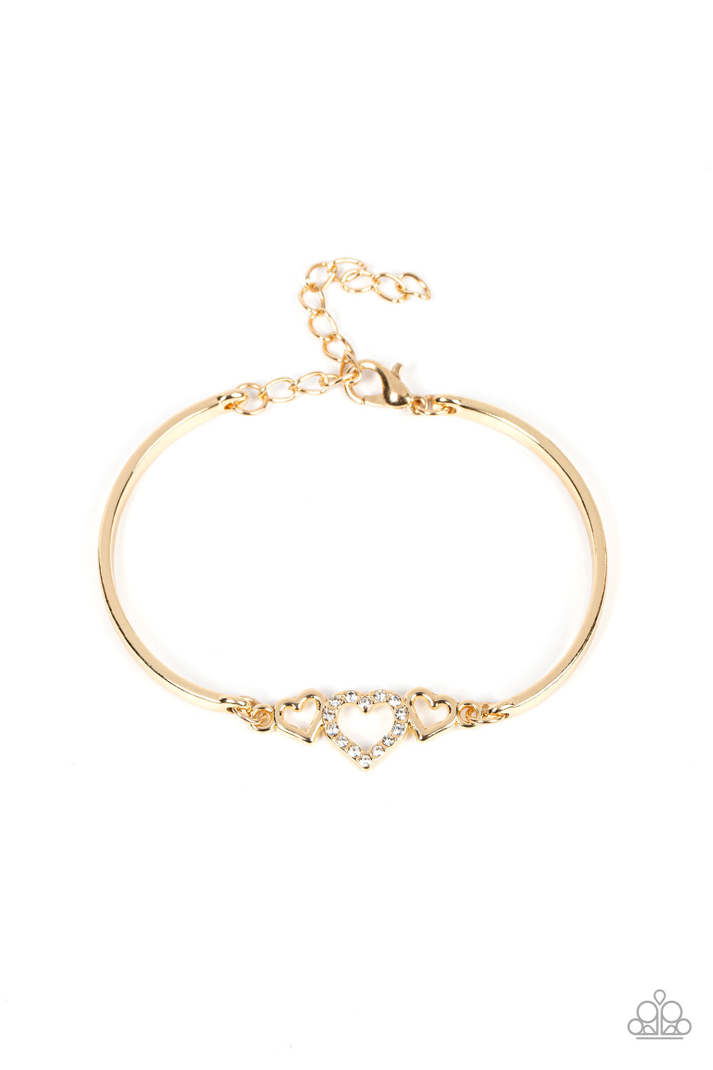 Cupids Confessions - Gold Paparazzi Bracelet