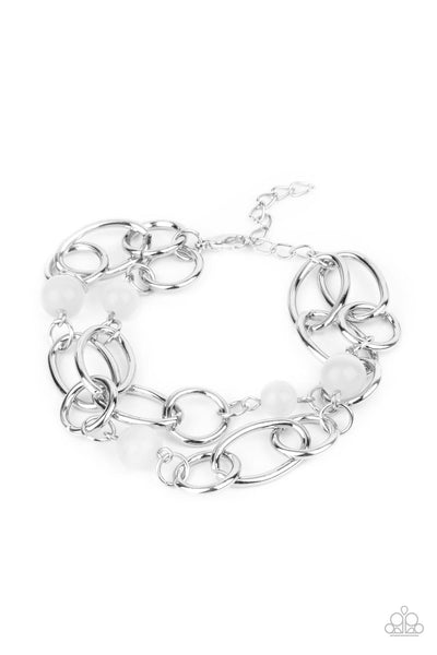 Delightfully Daydreamy - White Paparazzi Bracelet