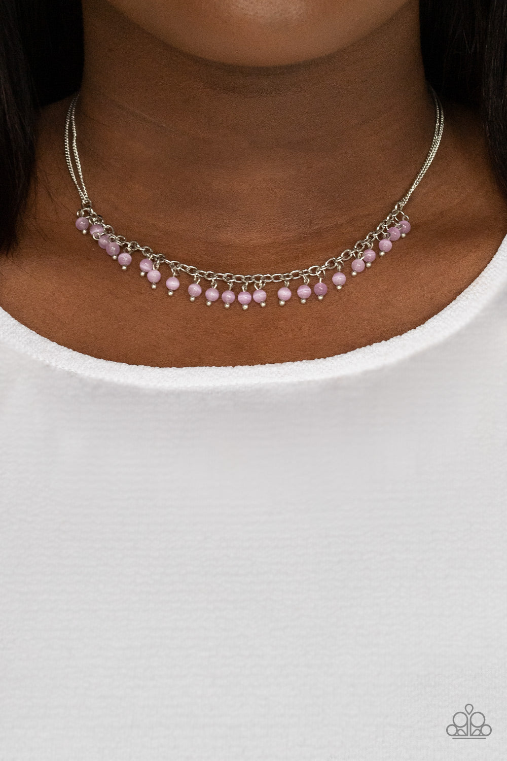 DEW a Double Take - Purple Paparazzi Necklace (PZ-683)