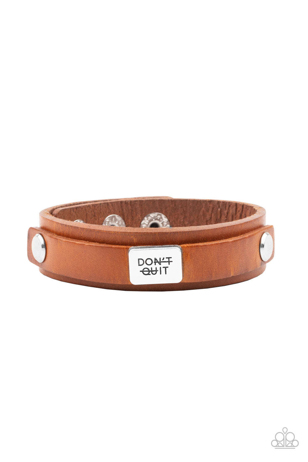 Dont Quit Now - Brown Paparazzi Bracelet (W155)