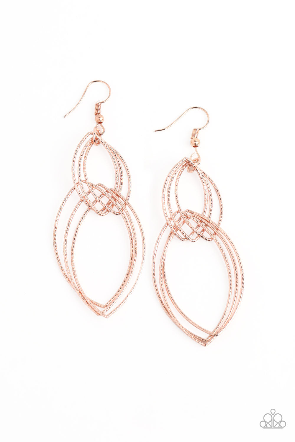 Endless Echo - Rose Gold-Paparazzi Earrings (#602)