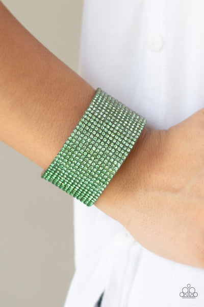 Papparazzi Wrap Bracelet - Fade Out - Green