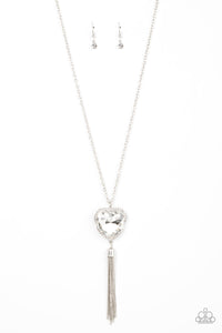 Finding My Forever - White Paparazzi Necklace (#4528)