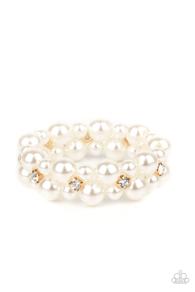 Flirt Alert - Gold Paparazzi Bracelet