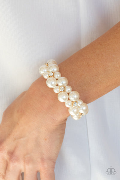 Flirt Alert - Gold Paparazzi Bracelet