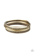 Full Circle - Brass-Paparazzi Bracelet (PZ-870)