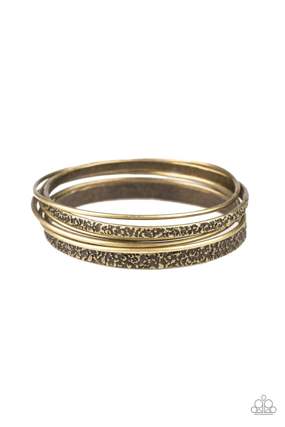 Full Circle - Brass-Paparazzi Bracelet (PZ-870)