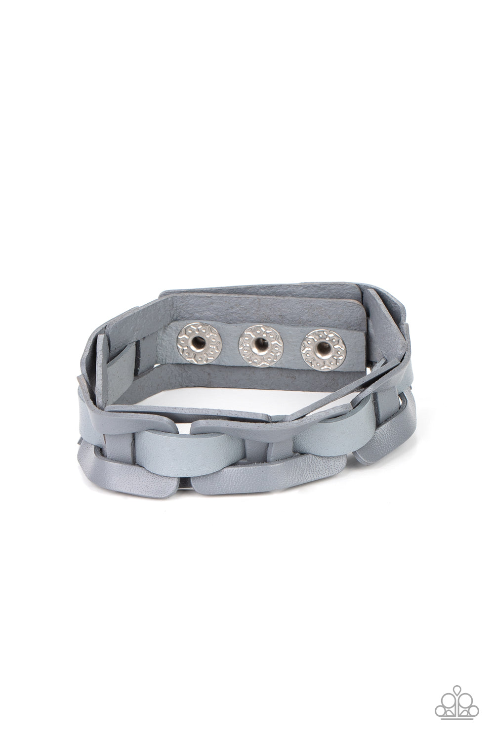 Garage Band Grunge - Silver Paparazzi Urban Bracelet