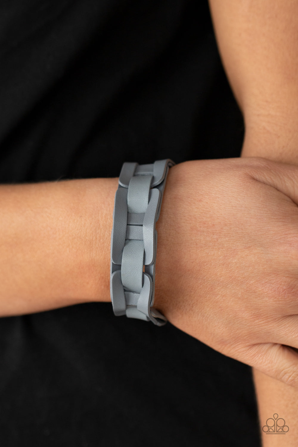 Garage Band Grunge - Silver Paparazzi Urban Bracelet