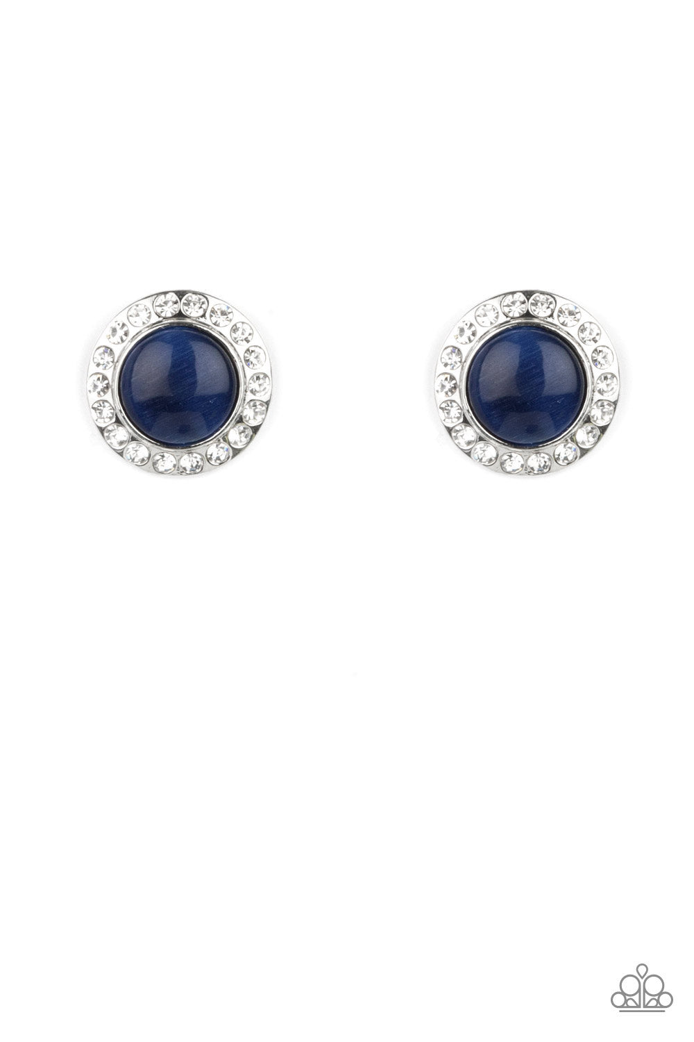 Glowing Dazzle - Blue Paparazzi Earrings