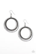 Paparazzi Fishhook Earrings - Go-Go Glow - Silver (PZ-182)