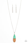 Going Overboard - Green-Paparazzi Necklace (PZ-589)