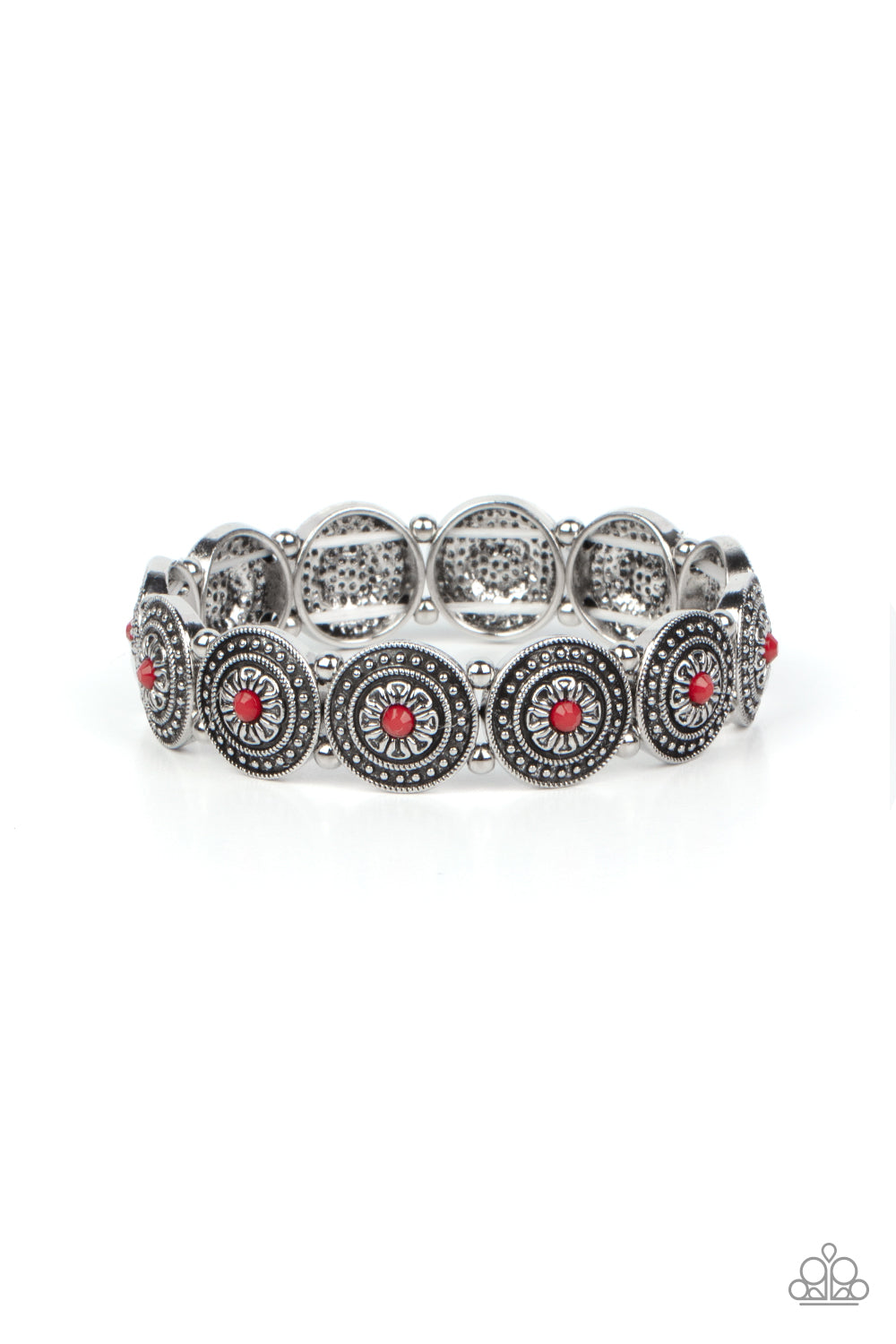 Granada Garden Party - Red Paparazzi Bracelet (#4802)