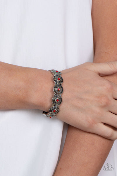 Granada Garden Party - Red Paparazzi Bracelet (#4802)