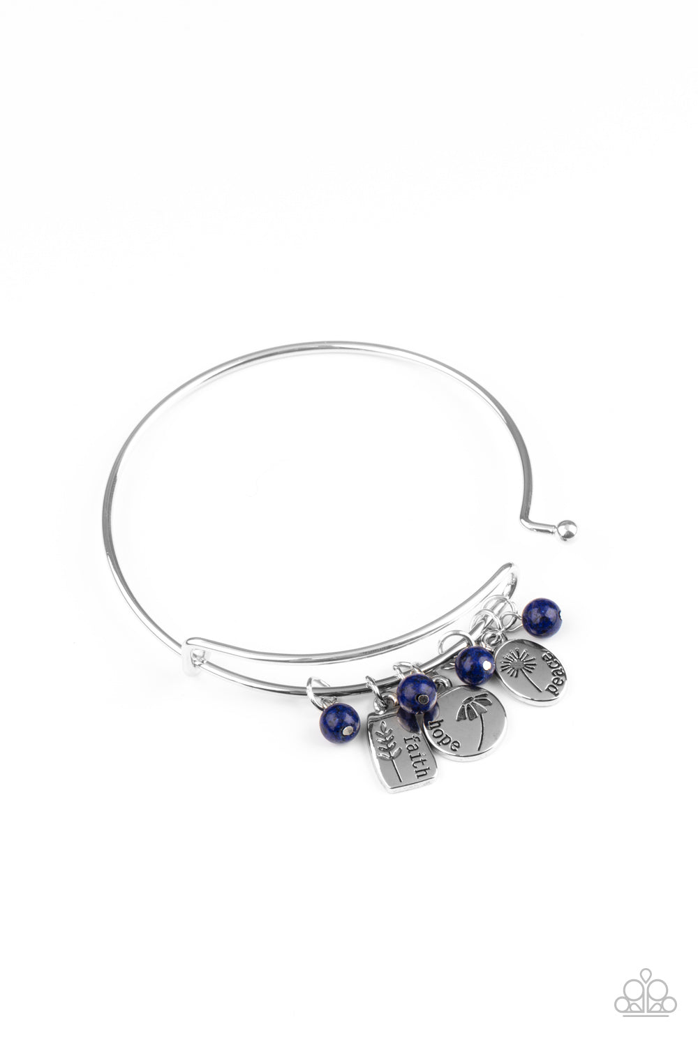 GROWING Strong - Blue Paparazzi Bracelet (#2920)