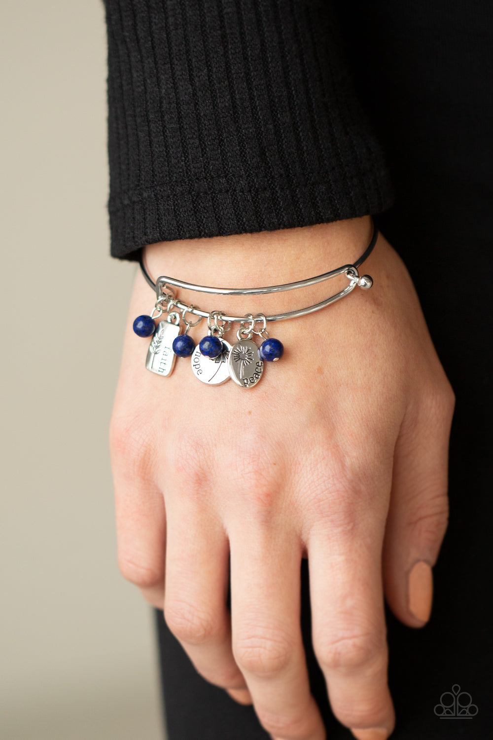 GROWING Strong - Blue Paparazzi Bracelet (#2920)