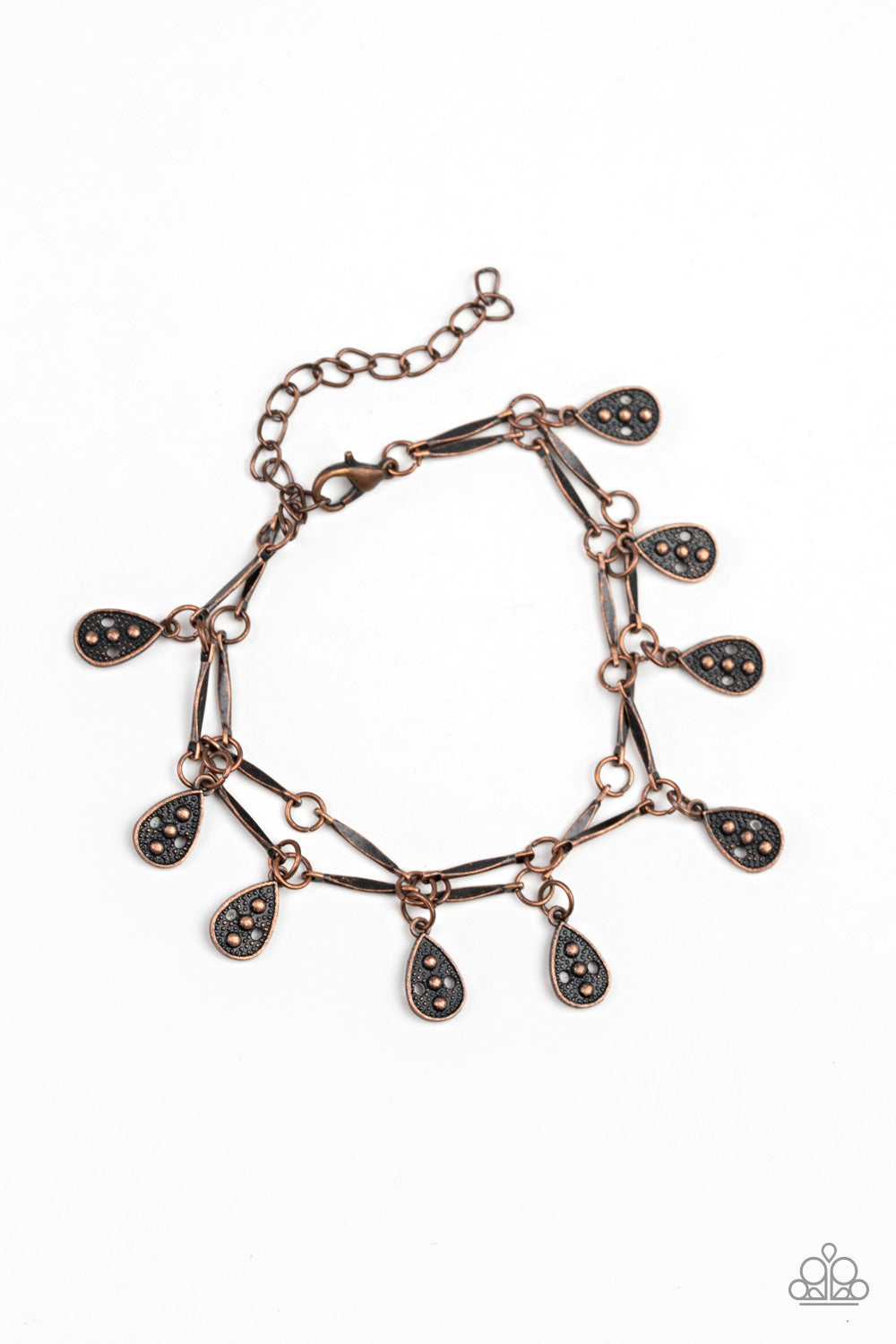 Gypsy Glee - Copper Paparazzi Bracelet (PZ-3238)