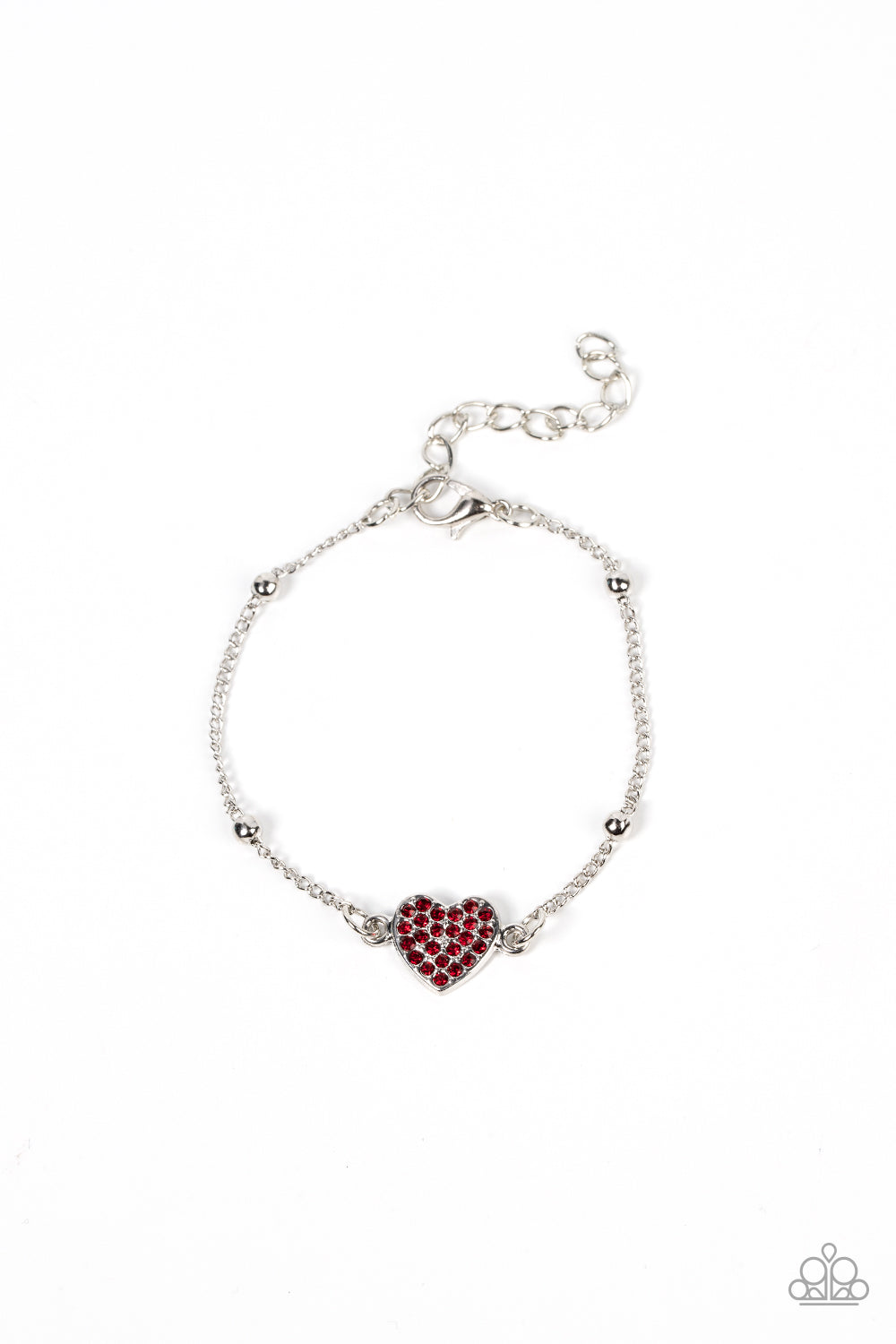 Heartachingly Adorable - Red Paparazzi Bracelet (#4718)