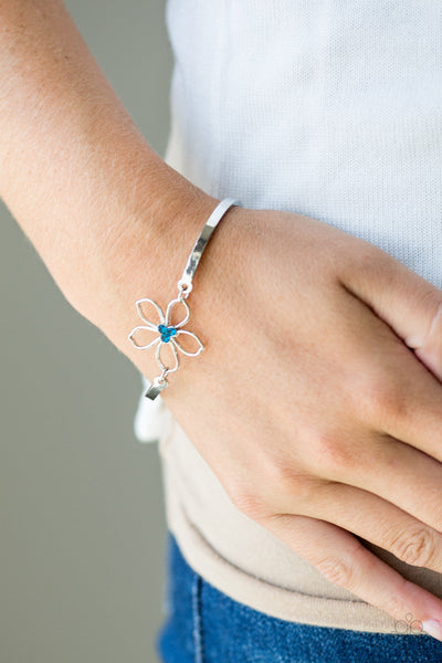 Hibiscus Hipster - Blue Paparazzi Bracelet (#2775)