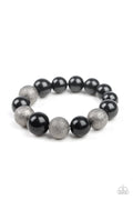 Humble Hustle - Black-Paparazzi Bracelet (PZ-1289)