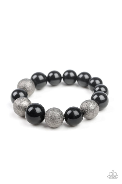 Humble Hustle - Black-Paparazzi Bracelet (#1289)