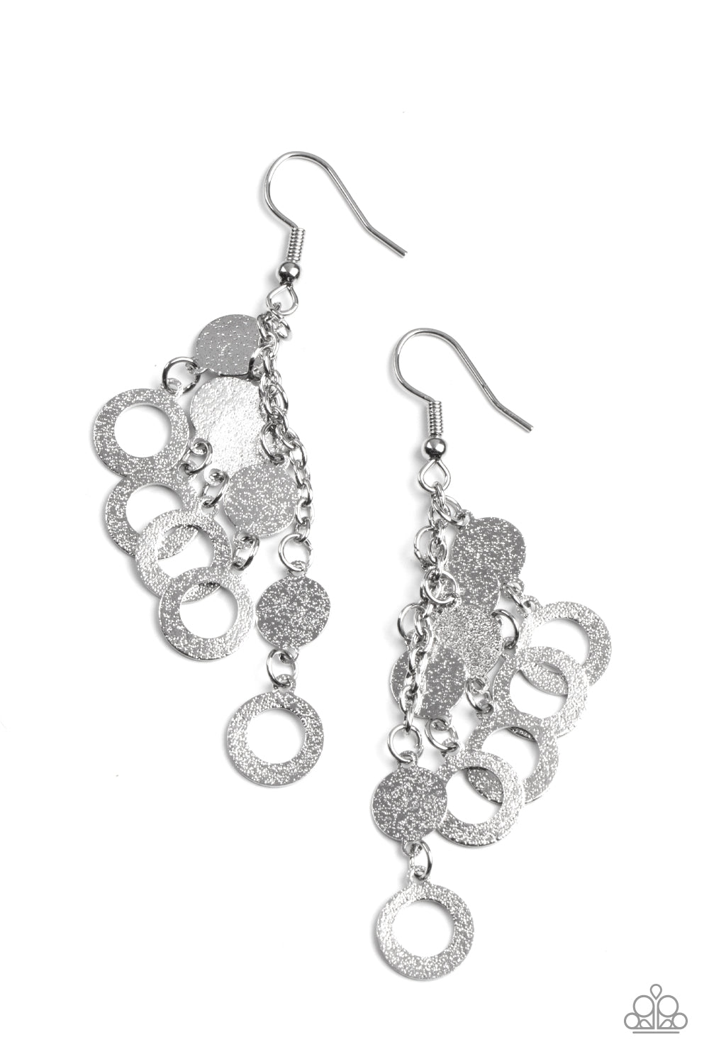 Im Always BRIGHT - Silver Paparazzi Earrings